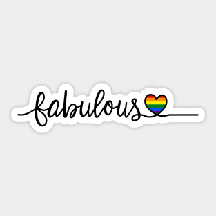 LGBT Fabulous Sticker